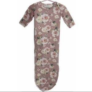 Toby One Piece Floral Baby Girl Gown Roses